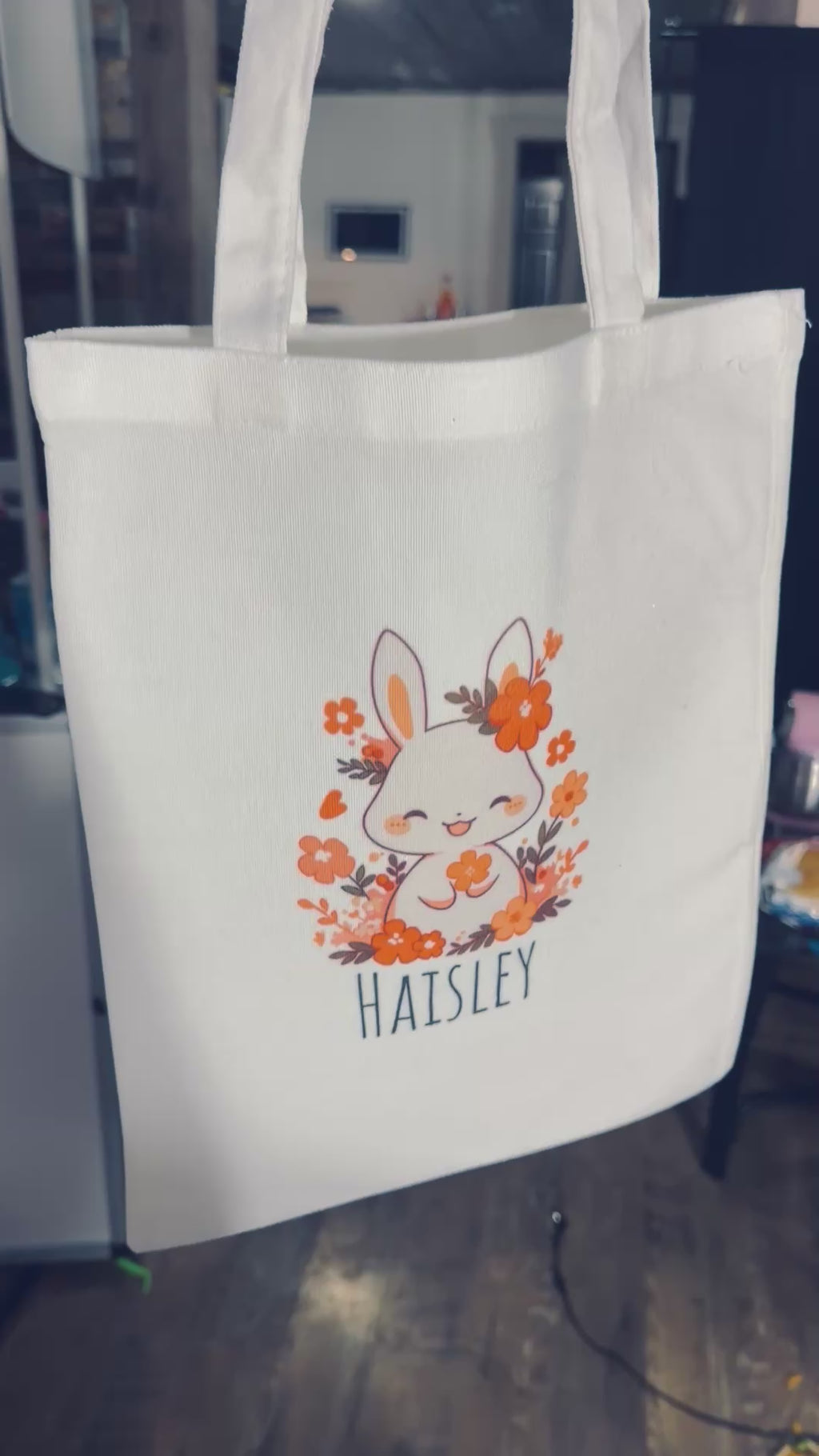 Custom Easter Egg Hunt Tote Bag